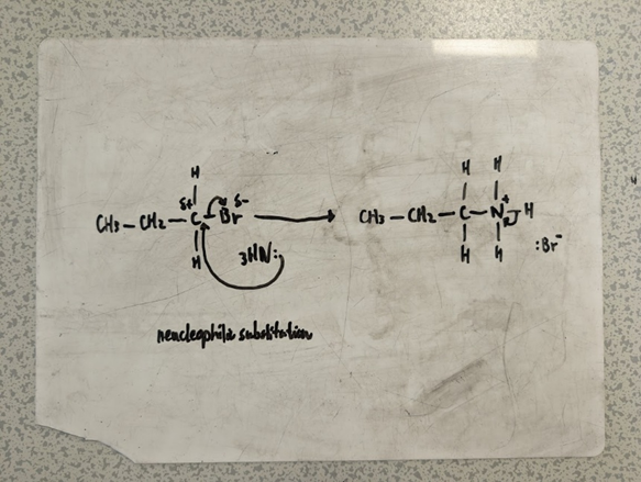 A white board with writing on it