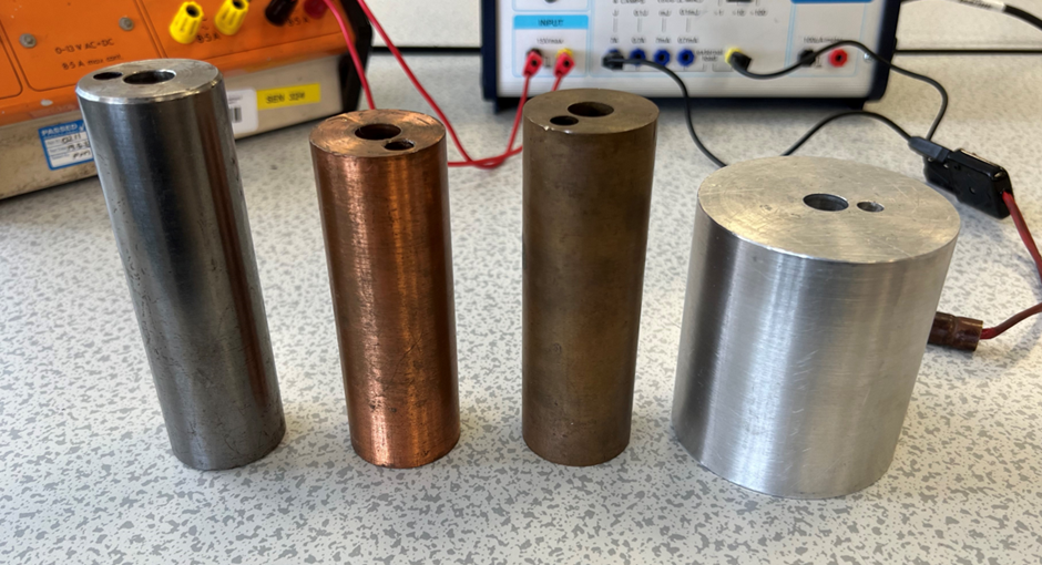 example of 4 tubes to show energy transfer