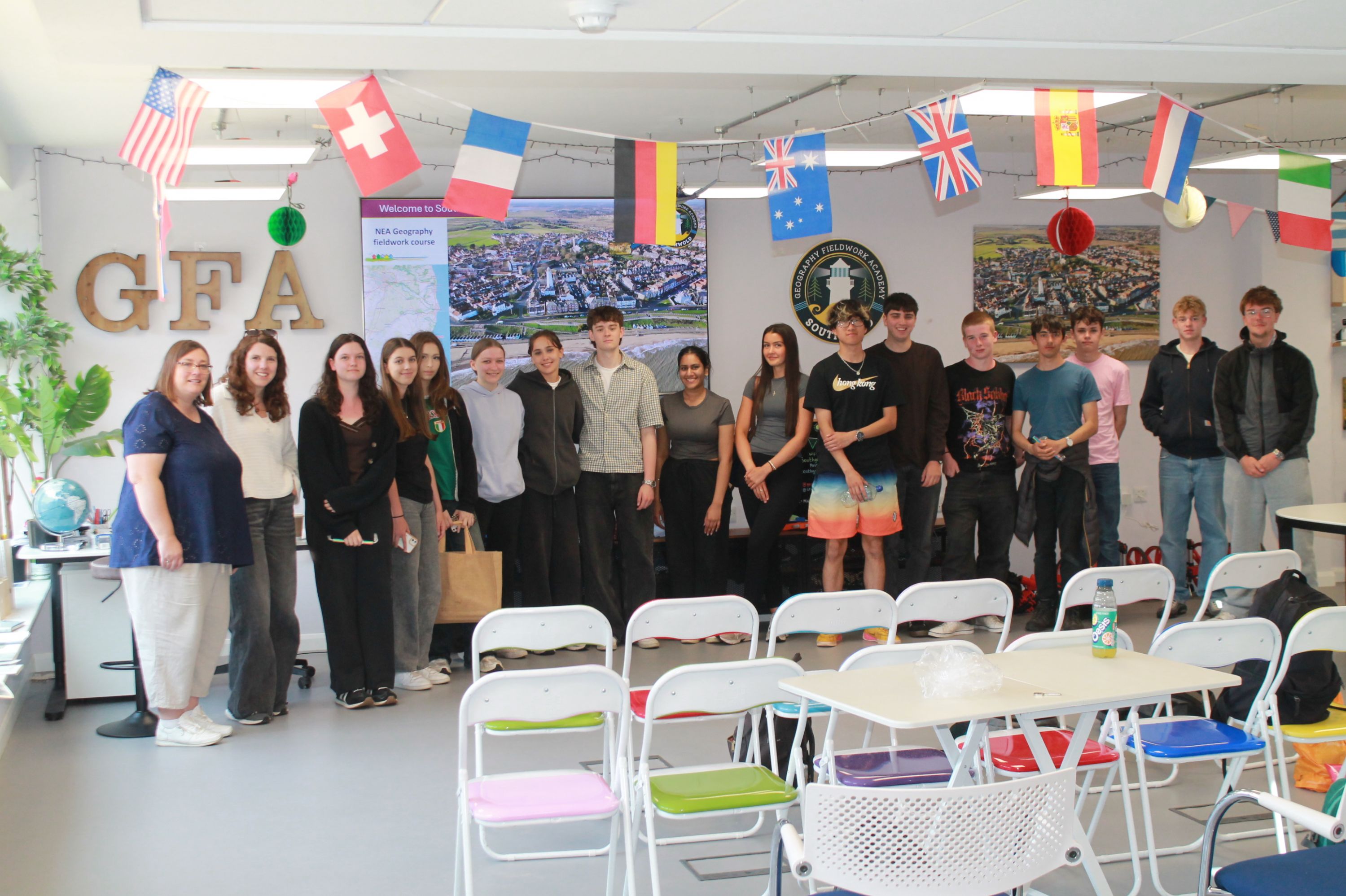 a group of our year 12 Geography students at Southwold