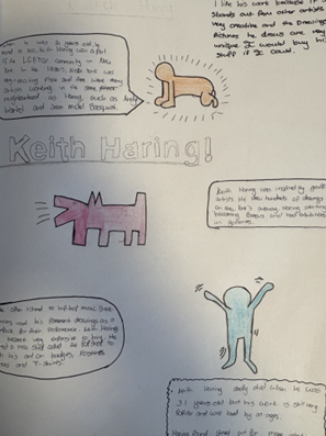 A paper with drawings and text