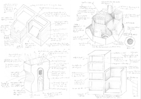 a pencil plan of a design