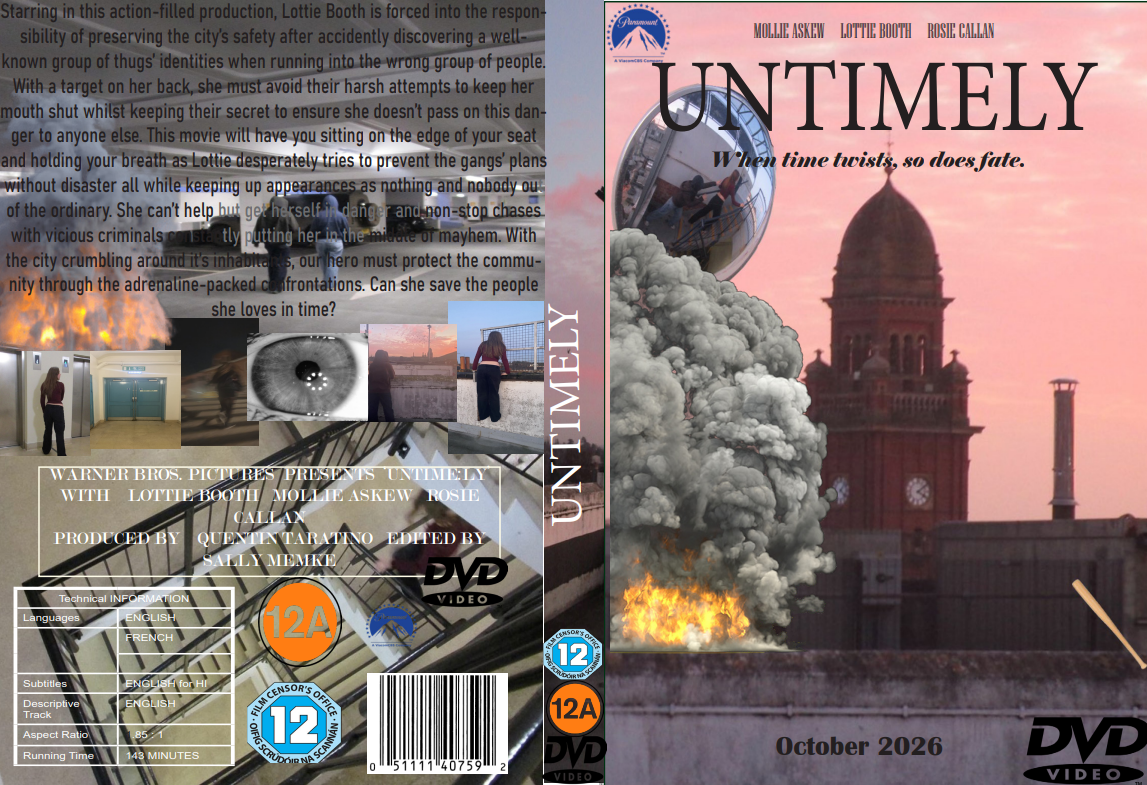 a dvd cover mock- up 