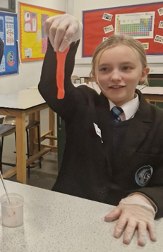 A student enjoying year 7 science club 