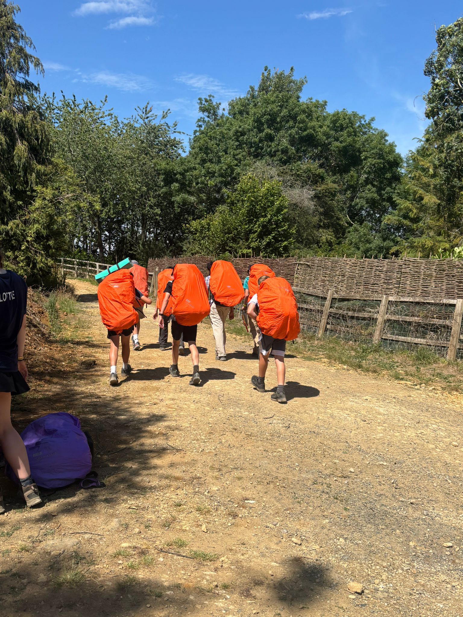 seven students on their DofE Expedition