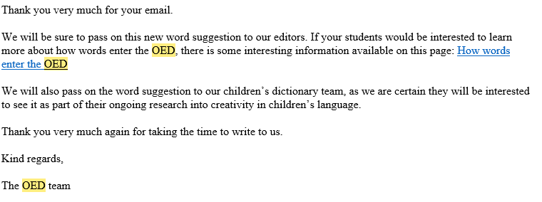 A close-up of a text