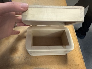 a box with a latch