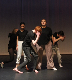 group dancing in the rehersal