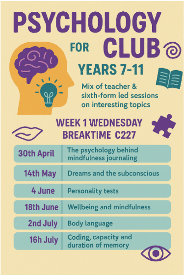 psychology club flyer 