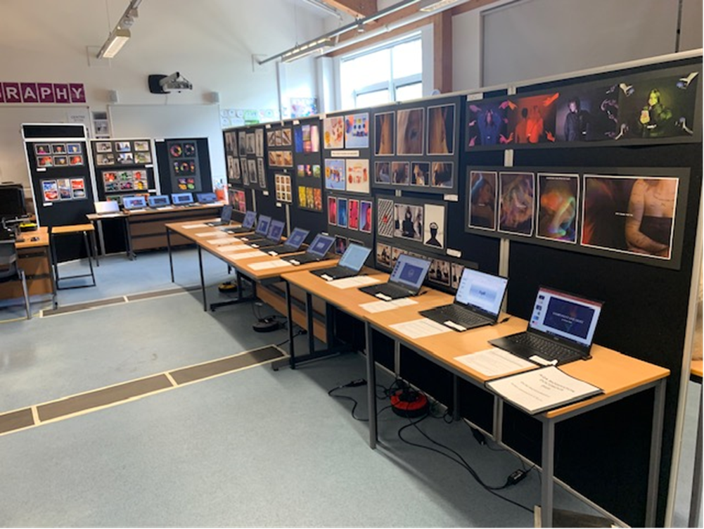 Photography exam work on display