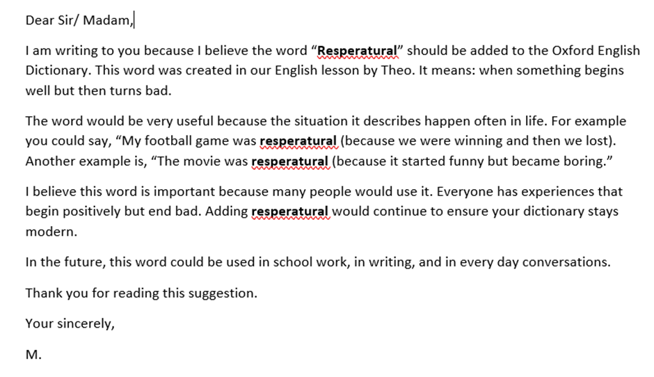 A close-up of a text