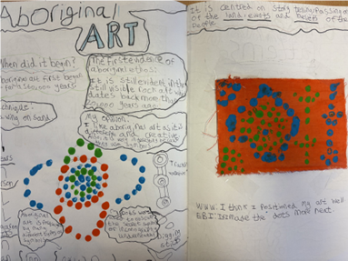 A book with a drawing and text