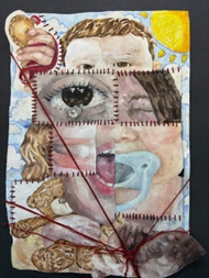 ​​​​A collage of a child's face