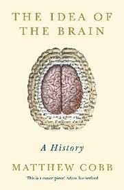 cream cover with a brain of the book The Idea of the Brain’&nbsp; - A History by Matthew Cobb