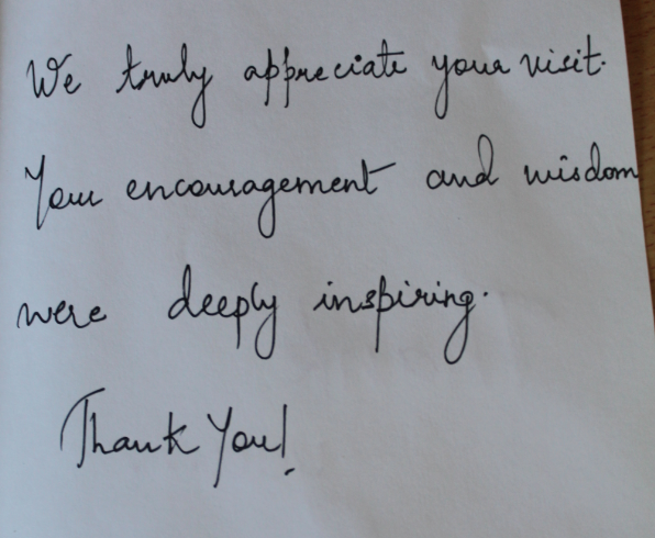 A MESSAGE IN A CARD