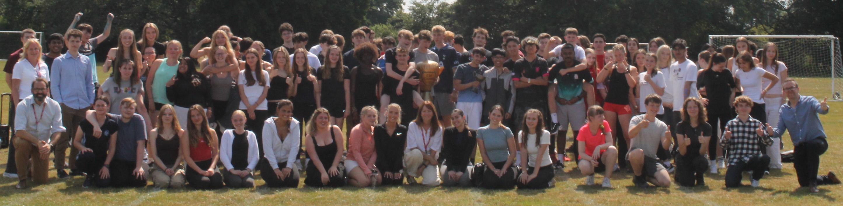 Year 12 students at sports dayst 