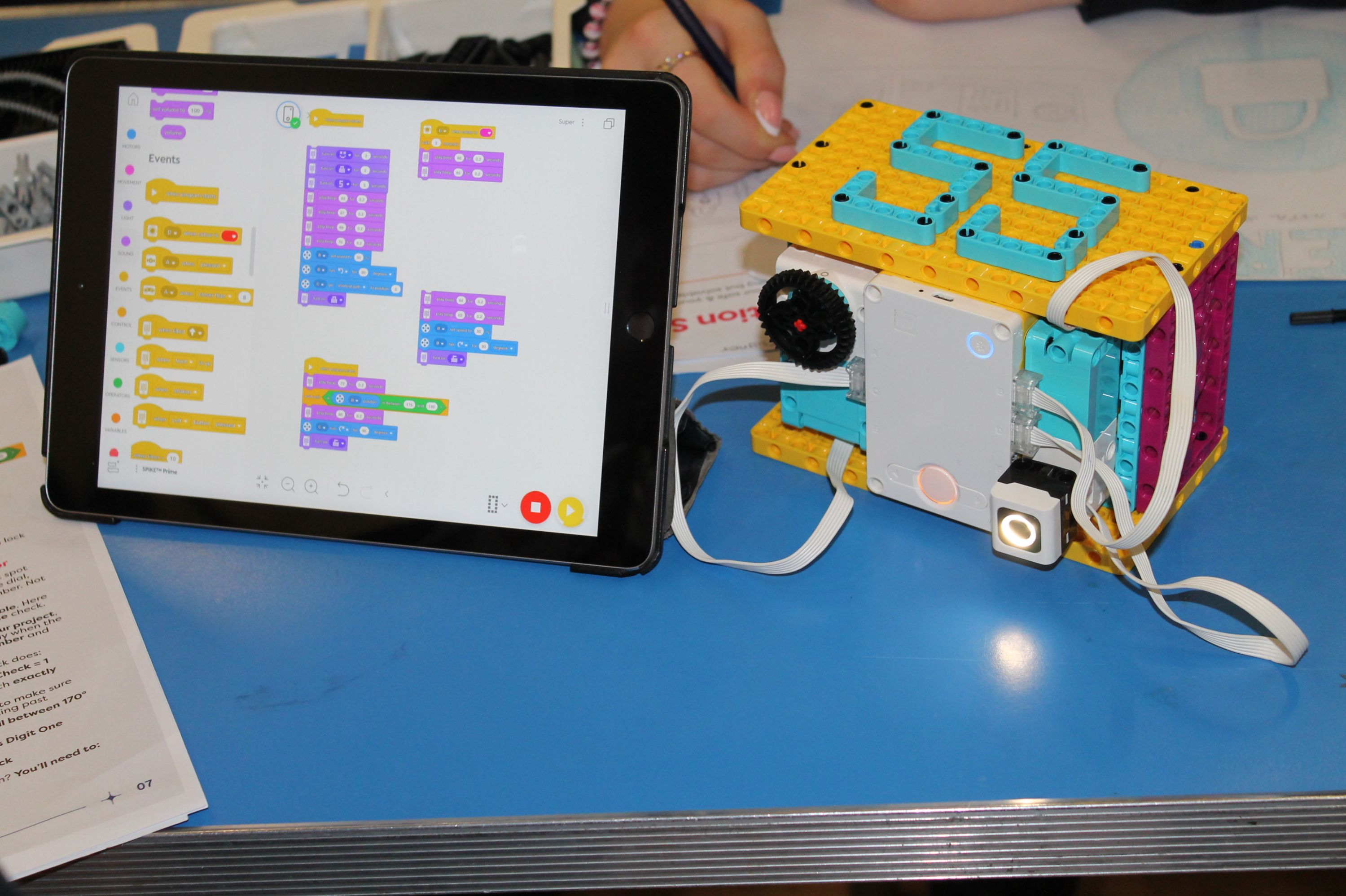 a completed model and  an ipad screen