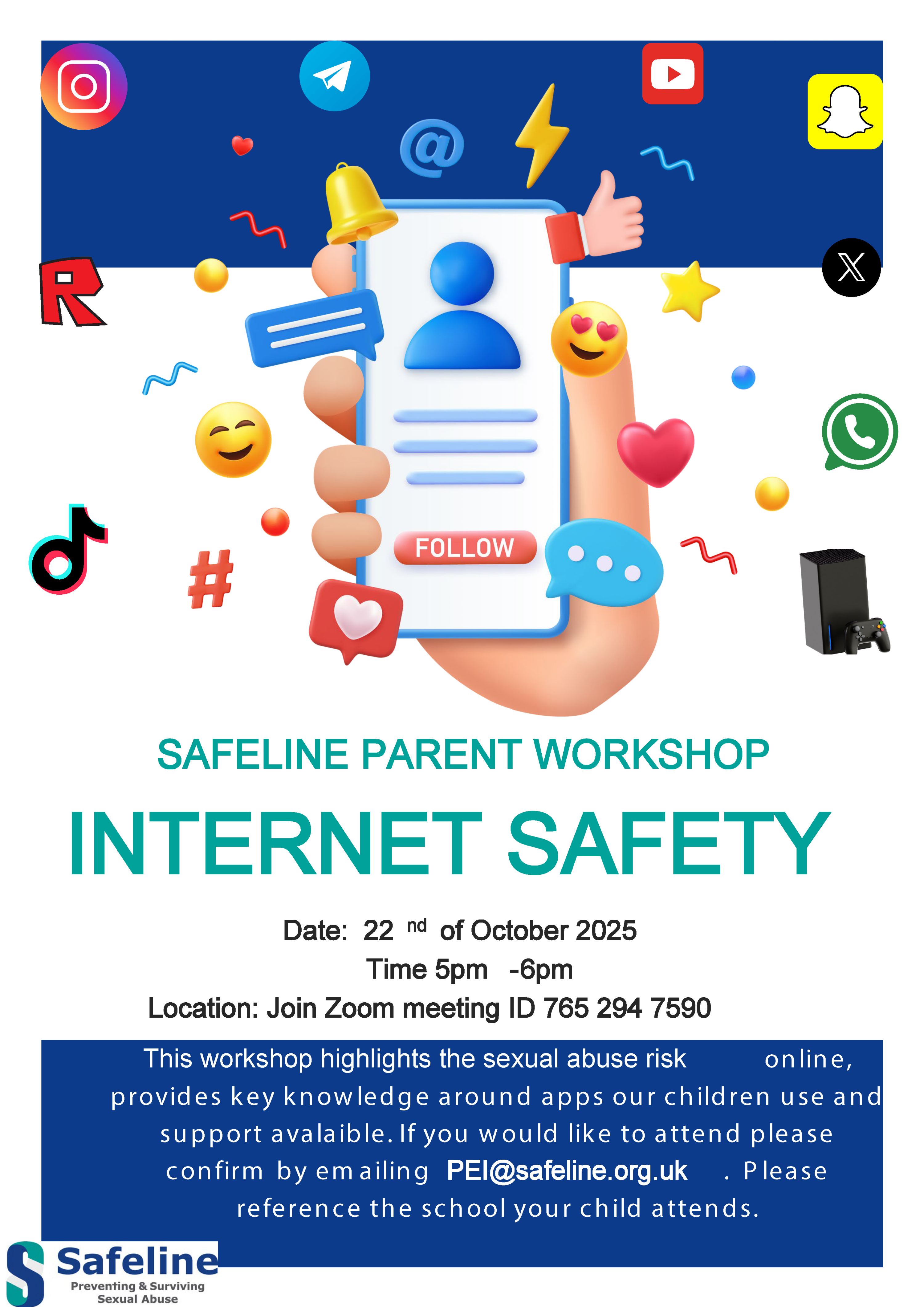 Flyer detailing a workshop