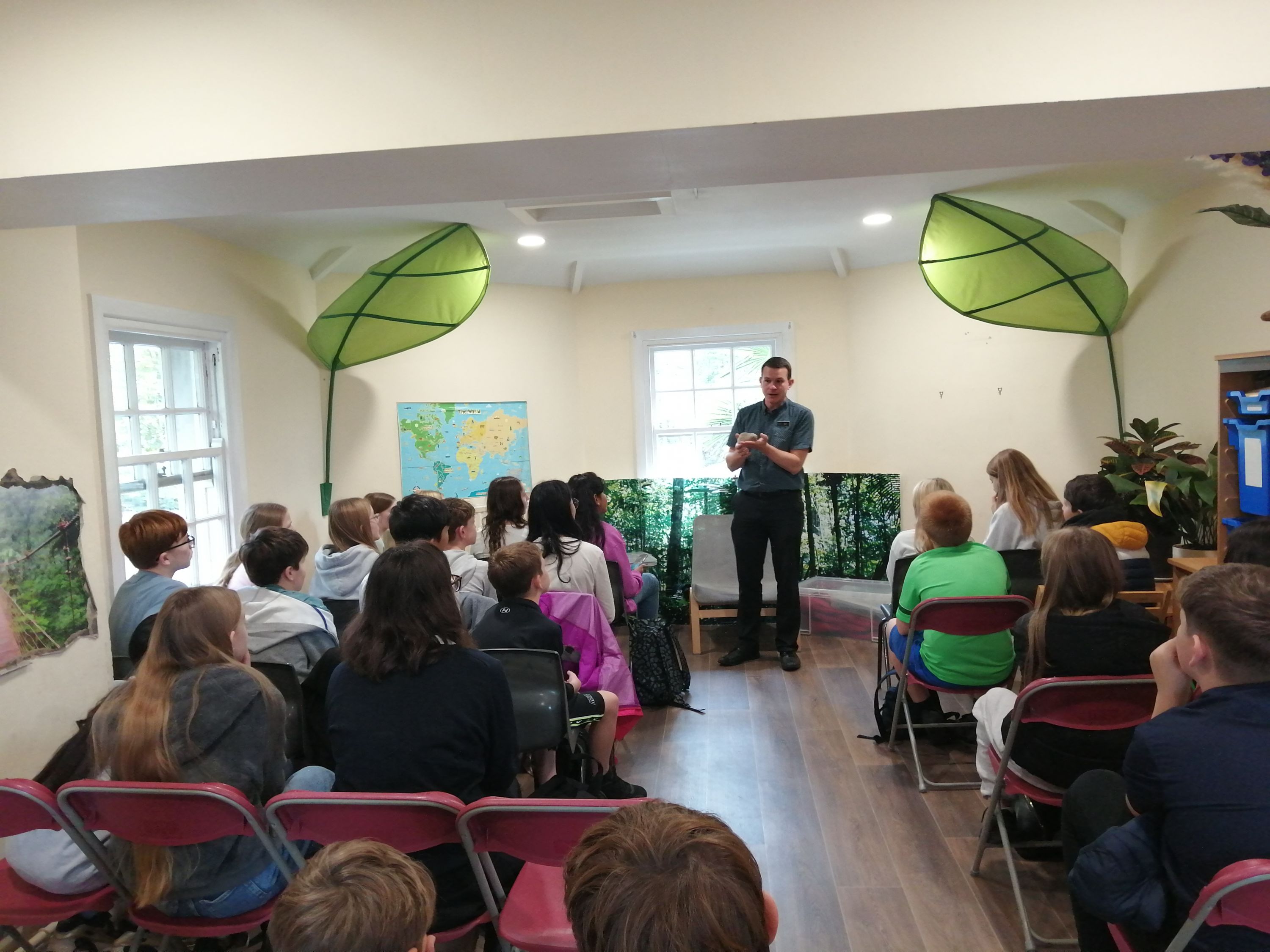 Year 7 students at the  Birmingham Botanical Gardens