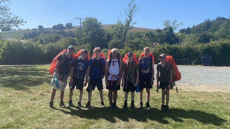 SEVEN STUDENTS ON THEIR EXPEDITION
