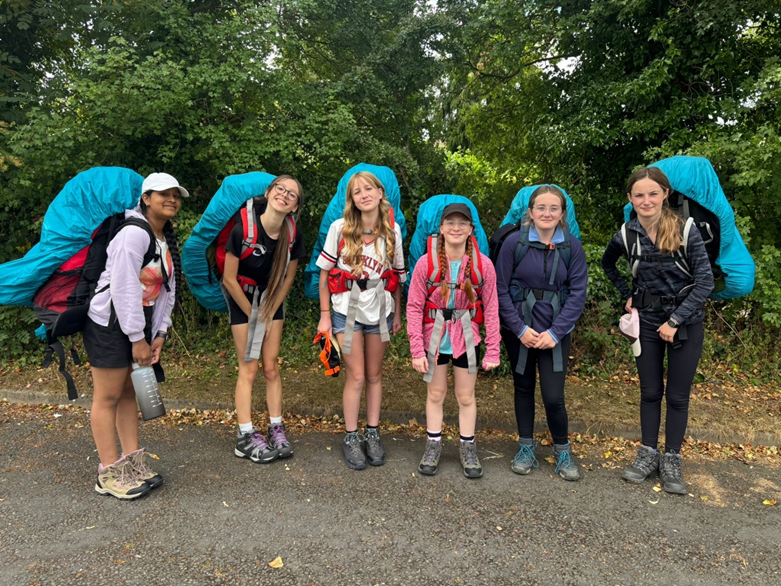 six students on their expedition