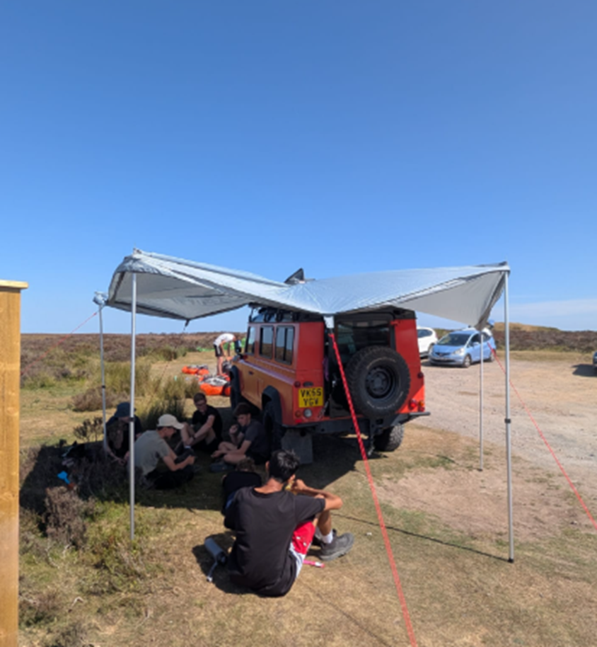 FIVE STUDENTS ON THEIR EXPEDITION
