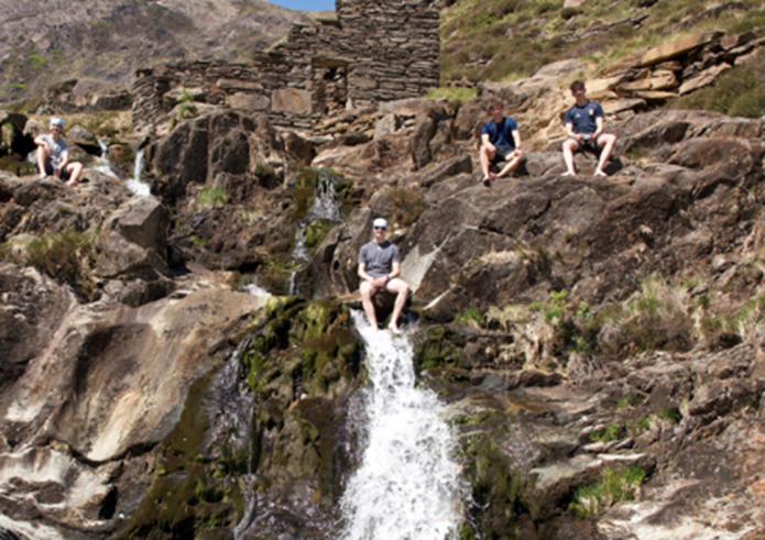 Four Students ON THEIR EXPEDITION