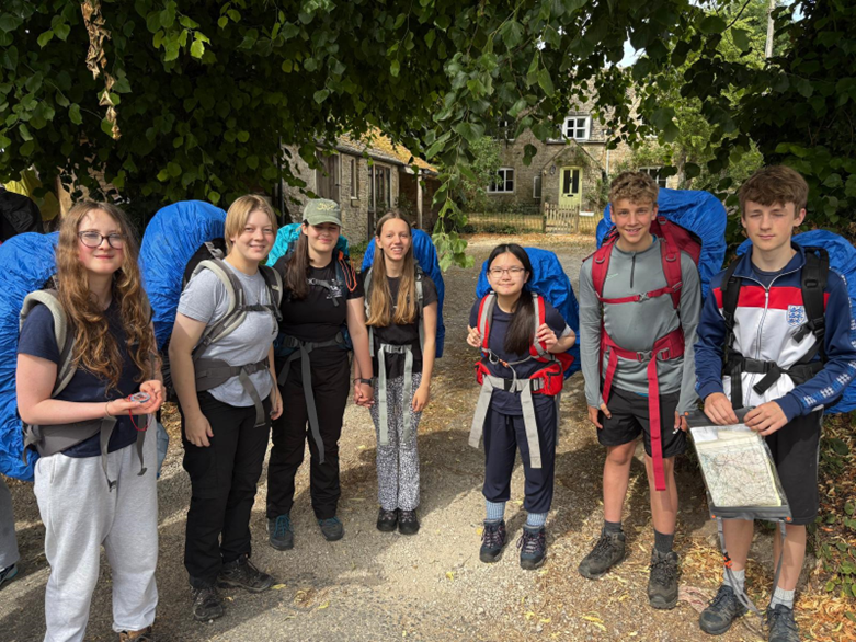 seven students on their expedition