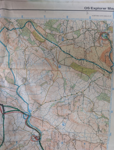 MAP OF THE AREA WALKED